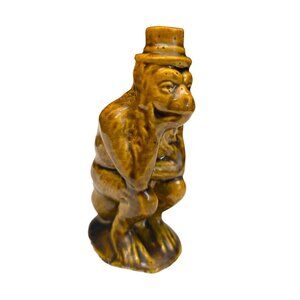 Vintage Roseville Pottery Figural Monkey Flask Figurine Decorative Collectible